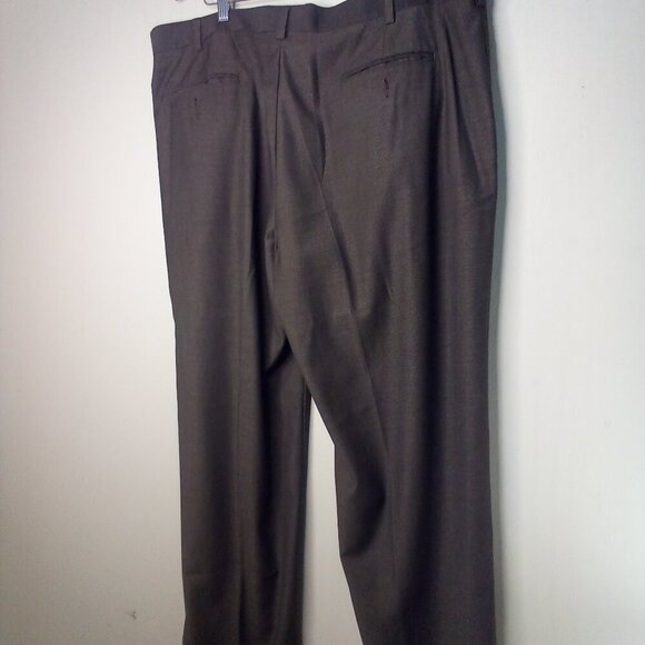 John Henry Pants Men 42 x 30 Pleated Roll Hem Brown - Picture 10 of 14